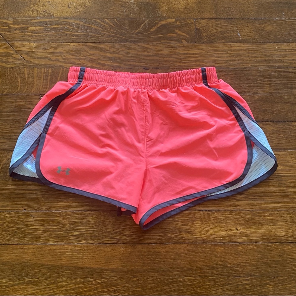 Pink workout shorts